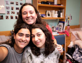 The female students in a dorm room